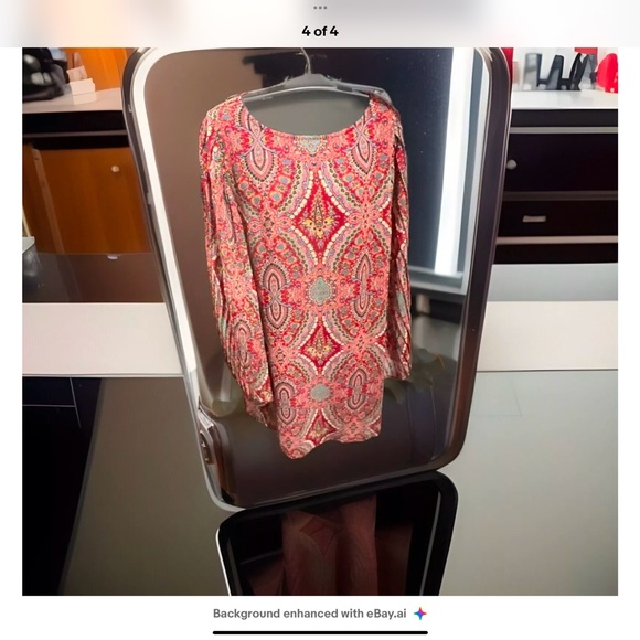 Fire Los Angeles Dress is perfect for any occasion.XL BEAUTIFUL paisley pattern. - Picture 7 of 7